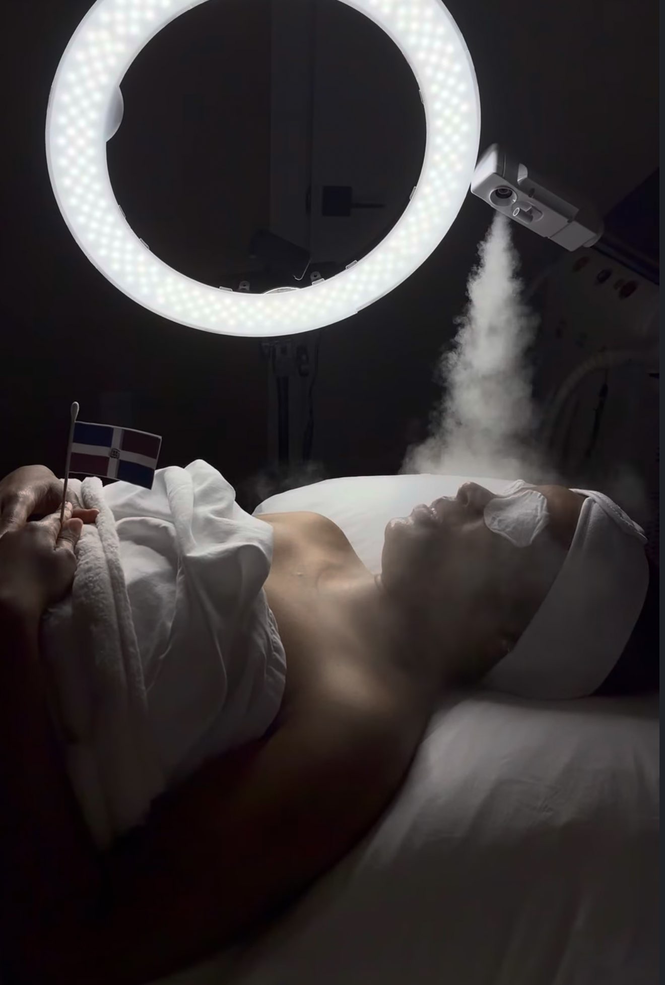 BellaFace facial treatment room with spa steam